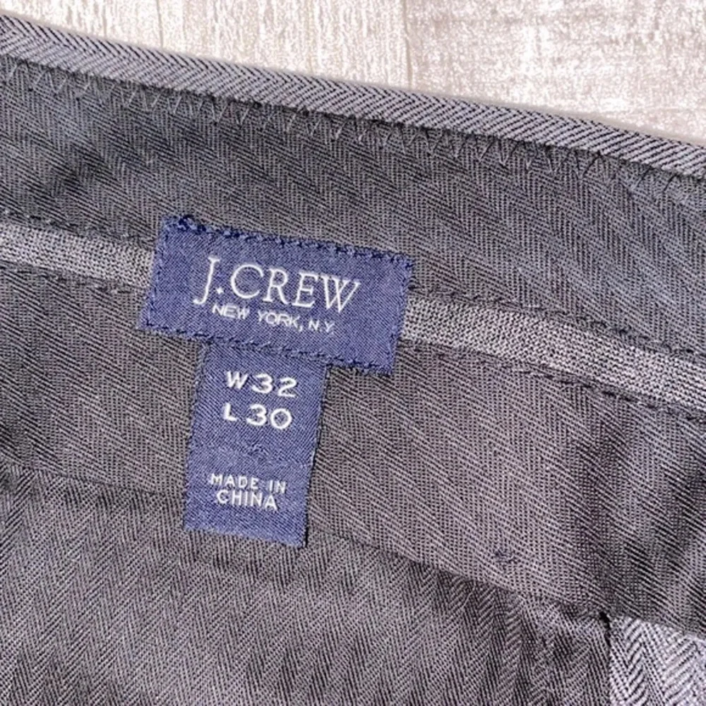 J crew grey wool pants size 32x30